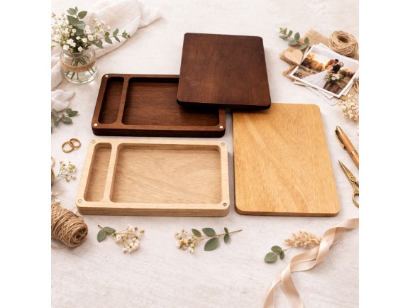 Varnished photo box with magnets 2 sizes Ref.PCF5V