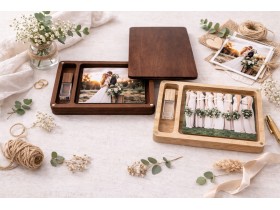 Varnished photo box with magnets 2 sizes Ref.PCF5V