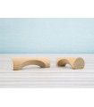Profiled beech handle 9 cm. Ref.51
