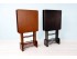 Set of 2 folding tables with stand, two finishes Ref.1391