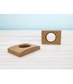 Square knob handle with 7 cm circle. Ref.H11