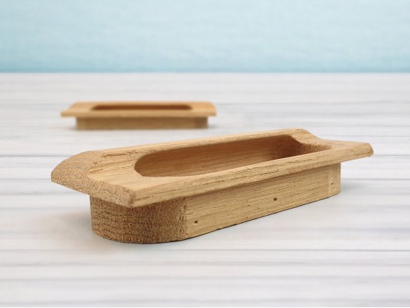 Classic oak inlaid handle 11 cm. Ref.76R