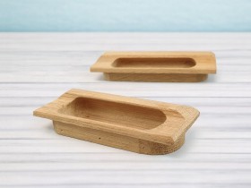 Classic oak inlaid handle 11 cm. Ref.76R