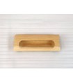 Classic rounded oak recessed handle 11 cm. Ref.77R