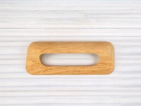 Classic open handle oak handle 12 cm. Ref.79