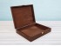 Aged wooden box 26.5x21.5x6 cm. with hinge and clasp Ref.PC95F1C