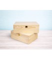 Caja de madera pino 33x22x12 cm. c/bisagra y broche Ref.PC6PF1