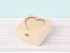 Caja de madera Corazón 15x15x8 cm. c/bisagra y broche Ref.PCC47