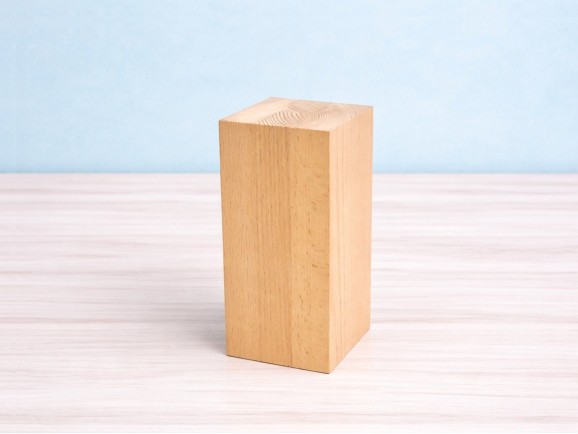 Natural beech wood block 20x10x10 cm. Ref.P7894