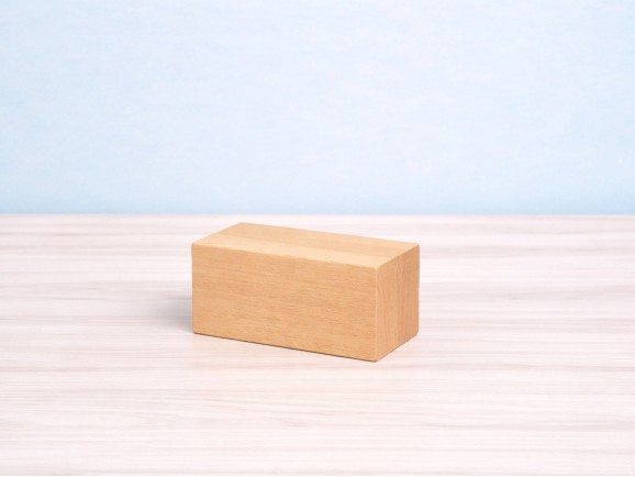 Natural beech wood block 20x10x10 cm. Ref.P7894