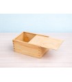 Pine wood box 24x15x11 cm. with sliding lid Ref.DRPZ310