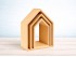 Juego de estanterías casitas de madera 3 en 1 Ref.DRPO40