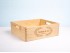 Pine wood basket box 40x30x14 cm. with handles Ref.DRSN140N