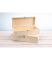 Caja de madera 33x12x8 cm. c/bisagra y broche Ref.C6MF1