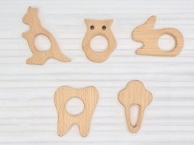 Mordedores de madera formas 2 Ref.RM2019