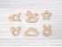 Wooden teethers shapes 1 Ref.RM2018