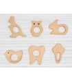 Wooden teethers shapes 2 Ref.RM2019
