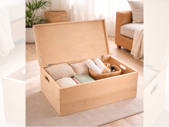 Large storage box 60x40x23 cm. with lid and handles Ref.DRSD260