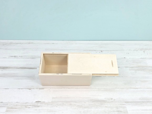 Wooden box 15.5x8x7 cm. with flush lid Ref.PC21C