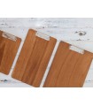 Wooden Menu Letter with flat clamp 3 measures Ref.PPE