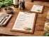 Wooden Menu Letter with flat clamp 3 measures Ref.PPE