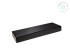 Peana de madera Rectangular Negra 25x7x3 cm. Ref.MS1A176