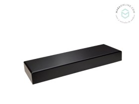 Peana de madera Rectangular Negra 25x7x3 cm. Ref.MS1A176