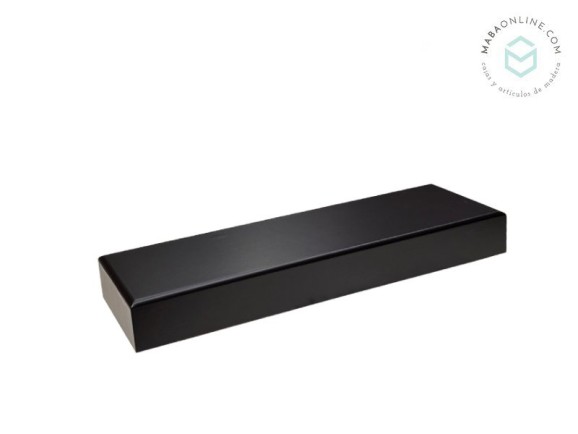 Peana Rectangular Negra 25x7x3 cm. Ref.MS1A176