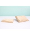 Peana Rectangular haya 12x8x2 cm. Ref.2543