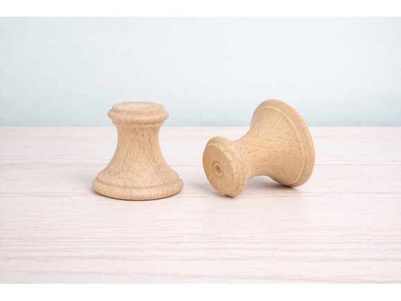 Peana de madera Redonda Ø4,5x4,5 cm. para miniaturas Ref.MO297