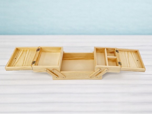 Tabletop wooden sewing box Ref.AW01MB