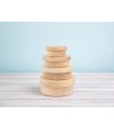 Round pine box with lid various sizes Ref.AR5720