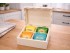 Wooden box 16x16x9 cm. 4 divisions Ref.P35C47RA