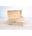 Wooden box 33x12x8 cm. with hinge and clasp Ref.C6MF