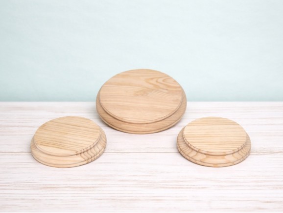 Round Pine Bases with profile 2 sizes Ref.2540
