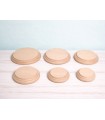Round wooden base with profile, various sizes Ref.2541
