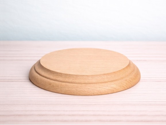 Round wooden base with profile, various sizes Ref.2541