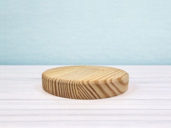 Round pine base Ø13.5 cm. Ref.MO2547