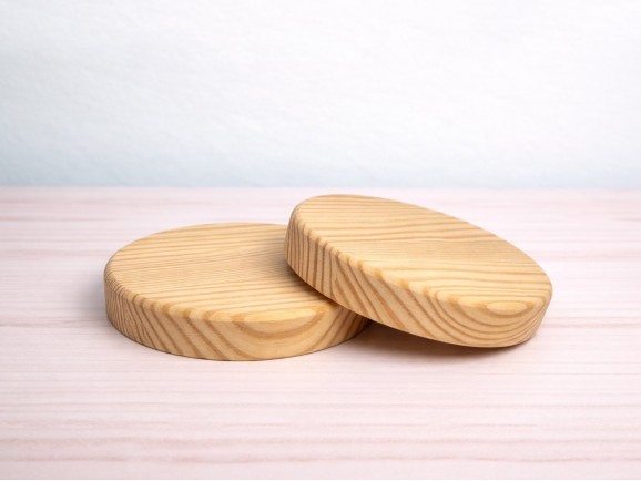 Round pine base Ø13.5 cm. Ref.MO2547