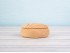 Round pine box Ø13.5x6 cm. with shape and lid Ref.AR7235