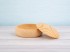 Round pine box Ø13.5x6 cm. with shape and lid Ref.AR7235