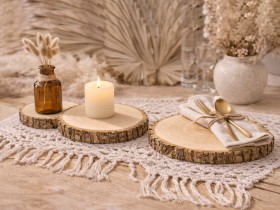 Rodaja de madera natural 100% Ref.MO1223