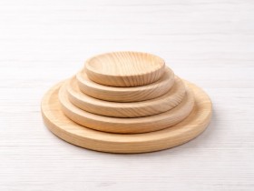 Platos de madera pulpo varias medidas Ref.AT010