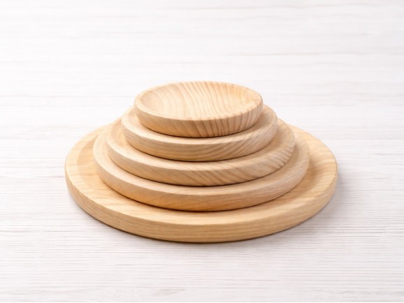 Octopus wooden plate various measures Ref.AT010