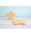 Solid wood star 24x24x2 cm. Ref.AT11418