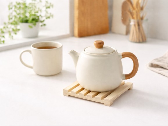 Square wooden pallet trivet Ref.AT11009