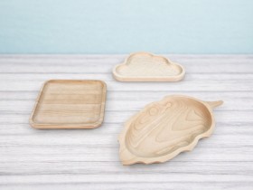 Platos de madera formas 3 modelos Ref.DRKC5