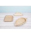 Platos de madera formas 3 modelos Ref.DRKC5