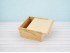 Pine wood box 22x22x12 cm. with frame sliding cover Ref.99