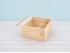Caja de madera pino 22x22x12 cm. c/tapa metacrilato Marco Ref.99M